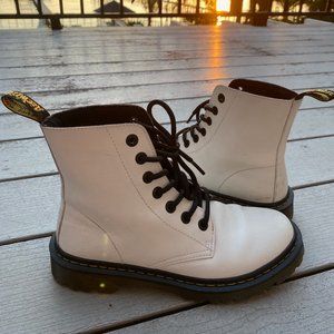 White Dr. Marten Boots